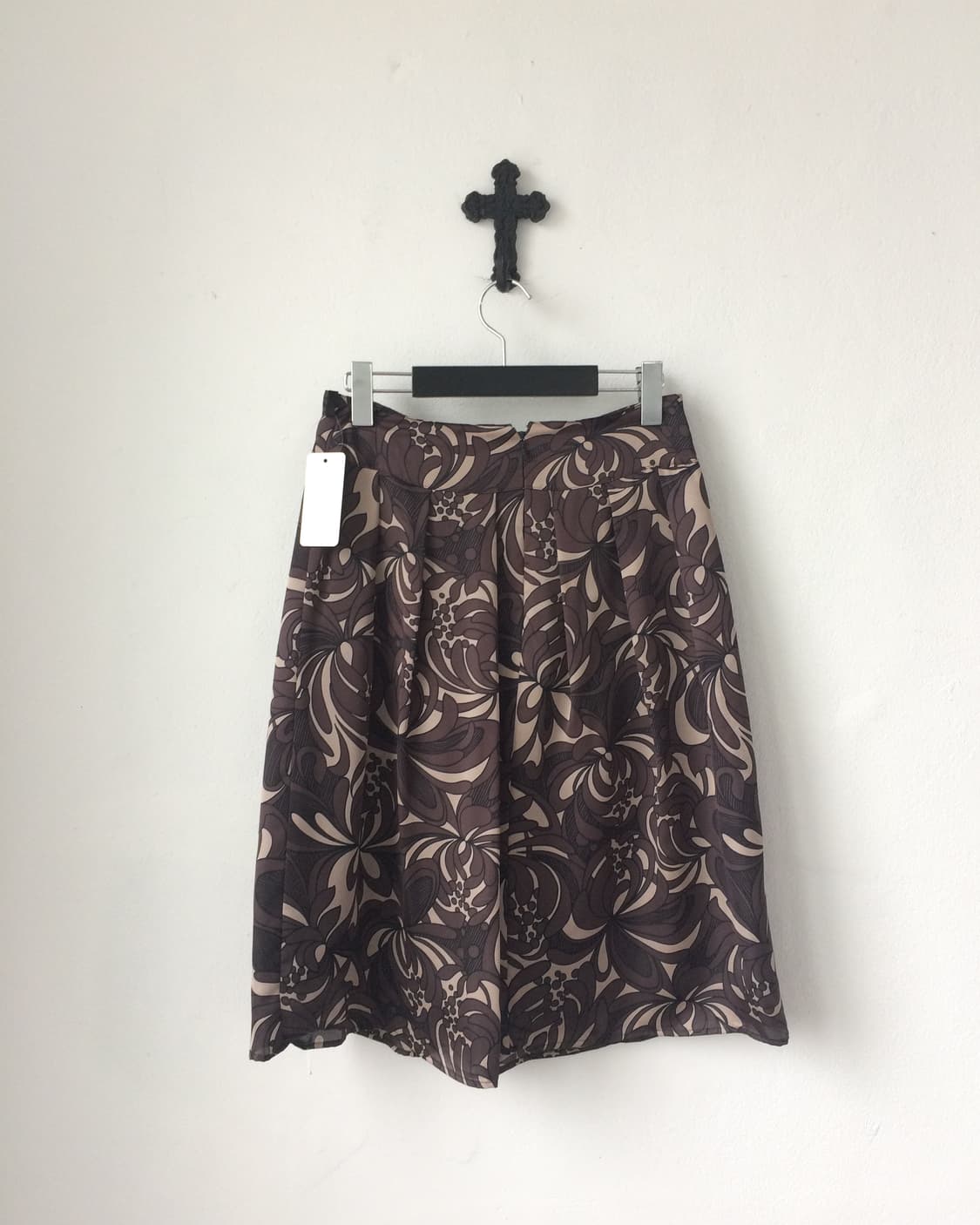 Pattern point pleats midi skirt 상품이미지3