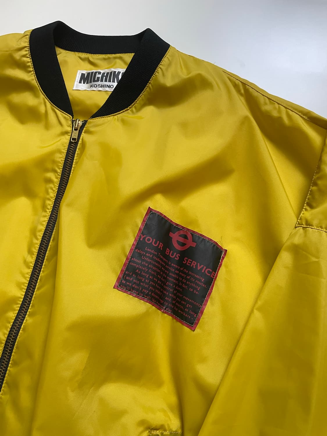 90s 미치코 런던 코시노 나일론 봄버 상품이미지4