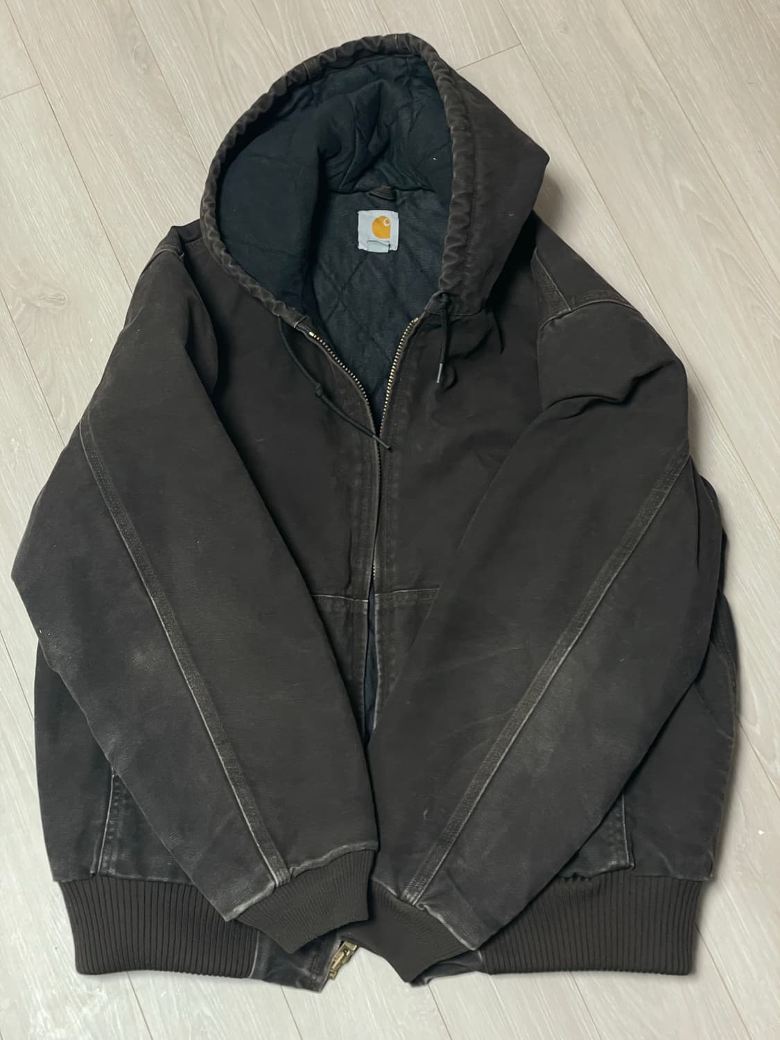 칼하트 j130 액티브 자켓 L 다크브라운 상품이미지2