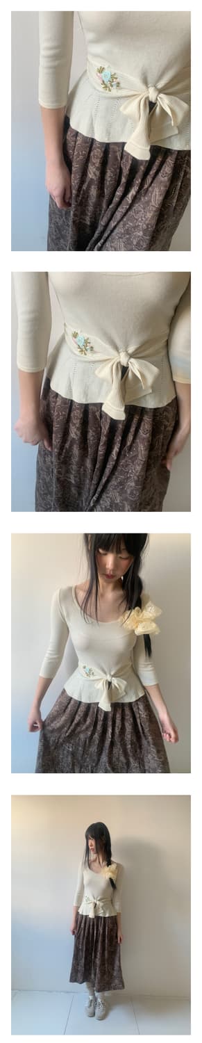 Flower pattern skirt 상품이미지10