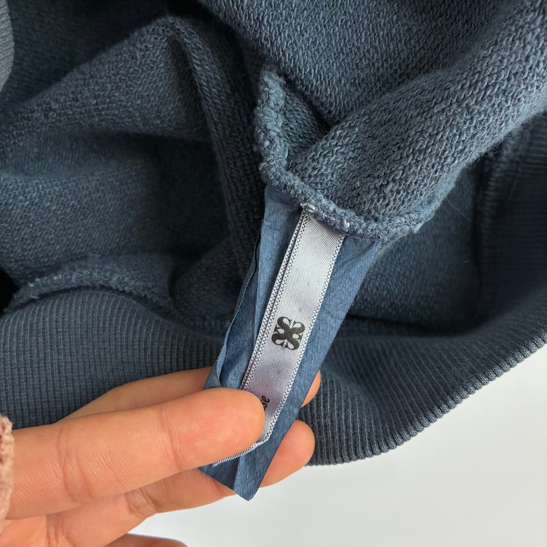 Satur 세터 피그번트 아플리케 워싱 가먼츠다잉 후드티 상품이미지6