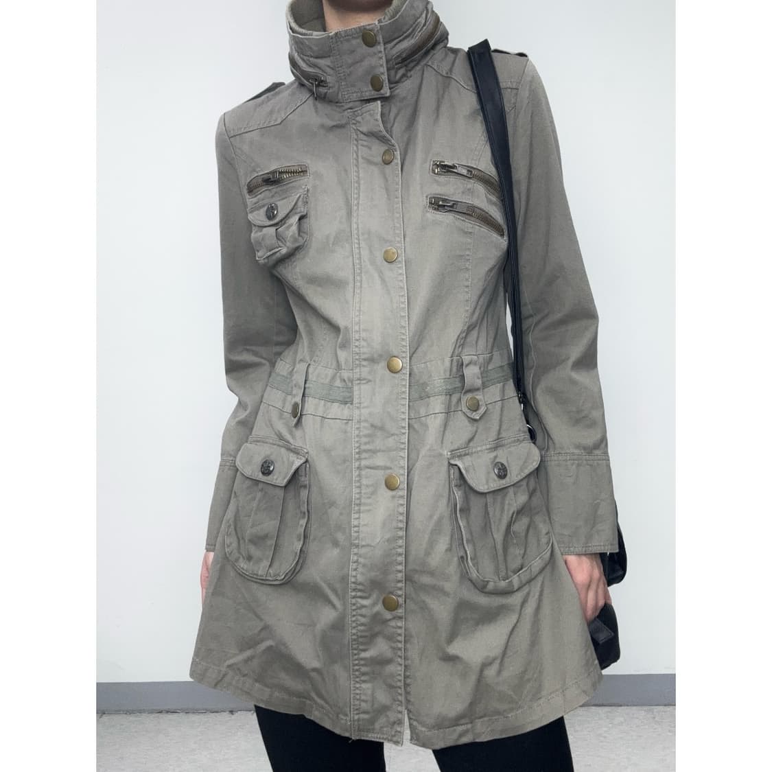 빈티지 y2k 락시크 하이넥 자켓 원피스 상품이미지1