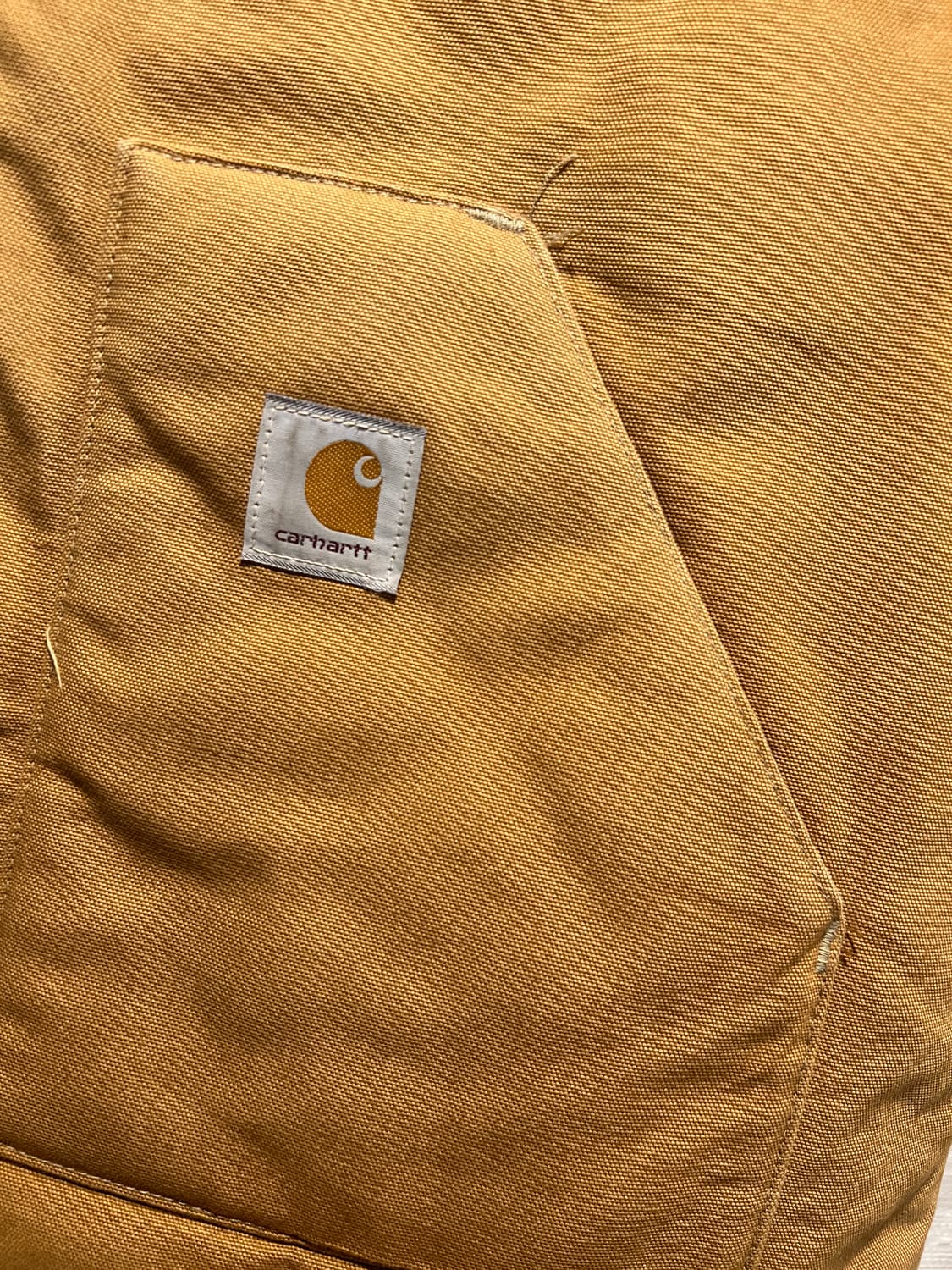 [2XL]90's 칼하트 USA Made 브라운 워크 베스트 상품이미지3