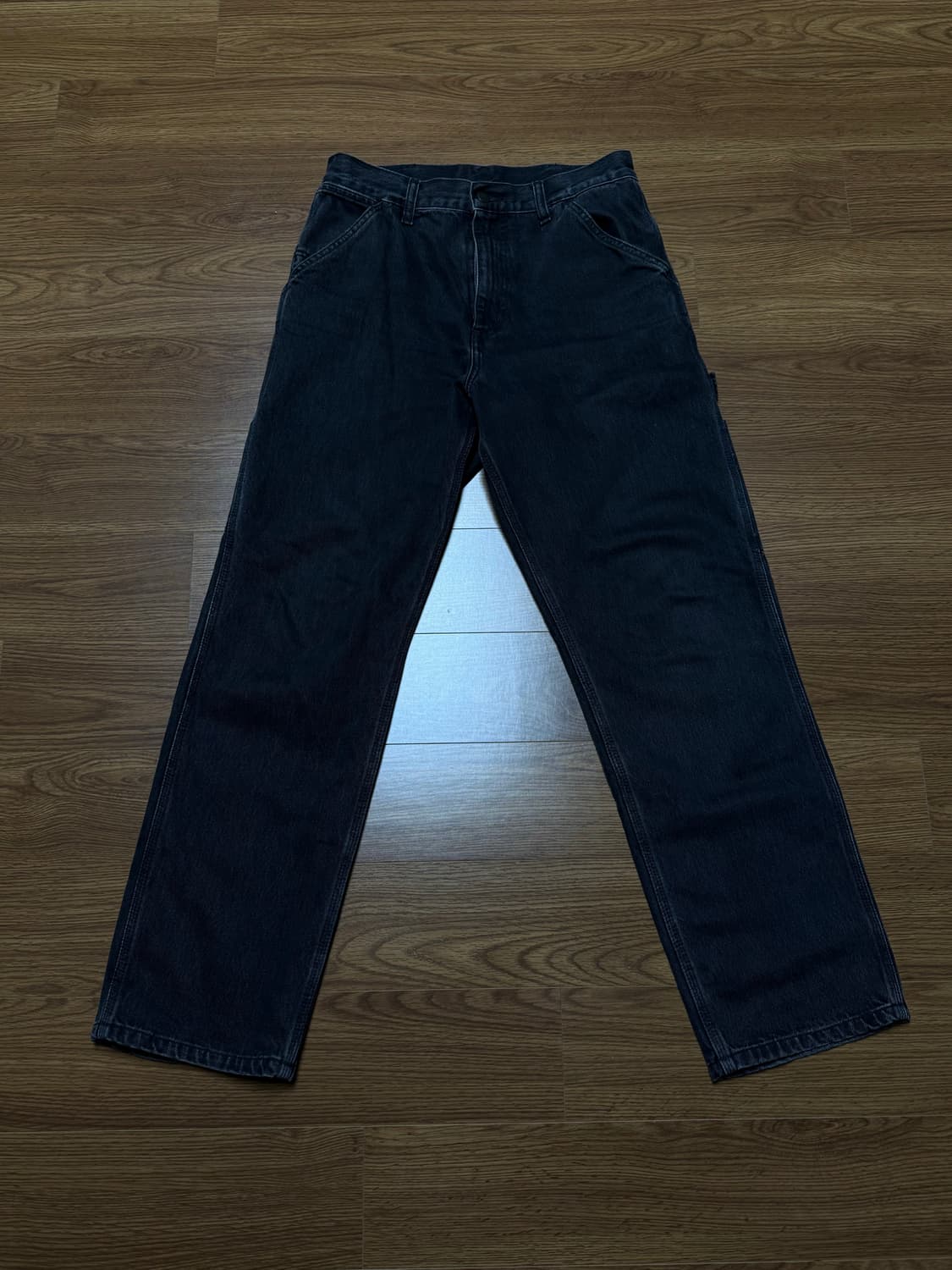 칼하트윕 싱글니 팬츠 스미스 블랙 29 상품이미지2