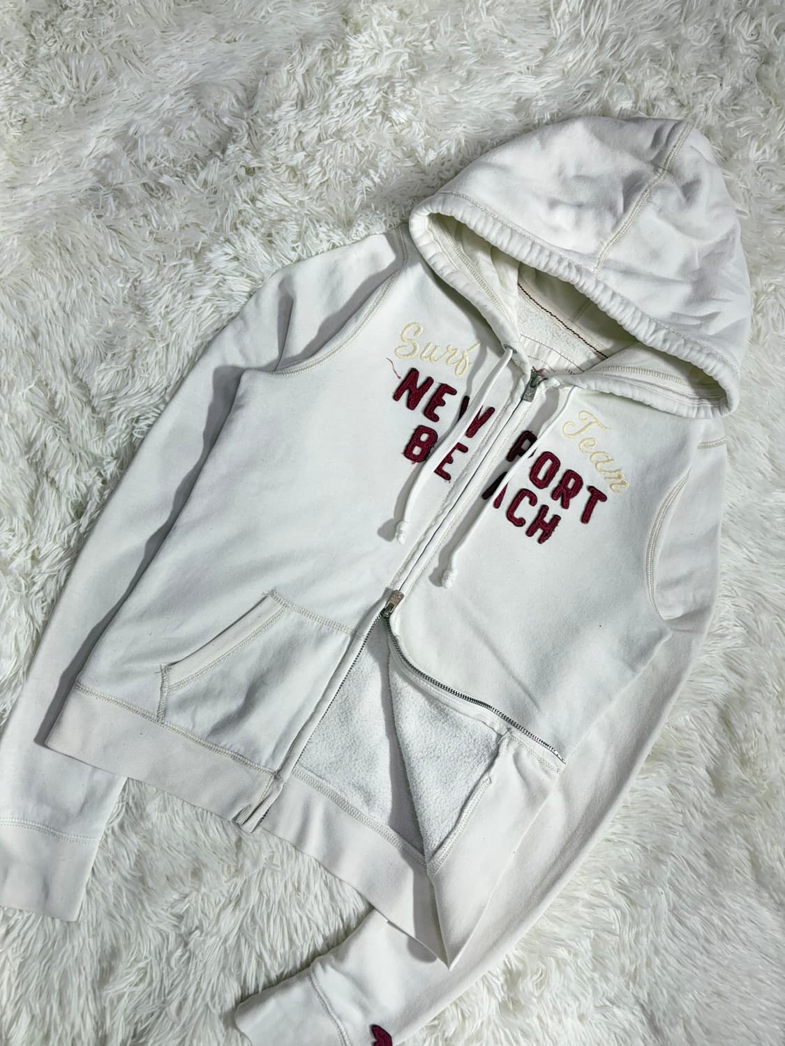 홀리스터 화이트 투웨이 후드집업  상품이미지4