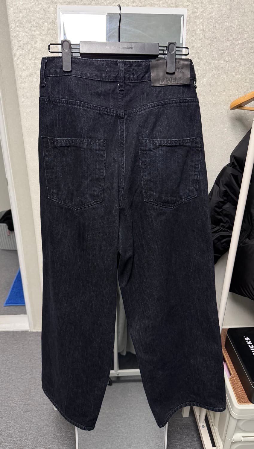 새상품) 다이브인 와이드 데님팬츠 인디고 상품이미지3