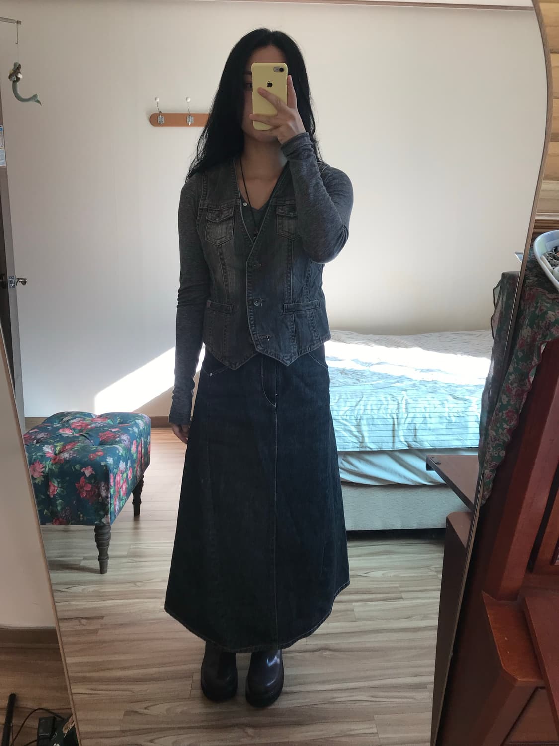 웨스턴 데님 조끼 상품이미지4