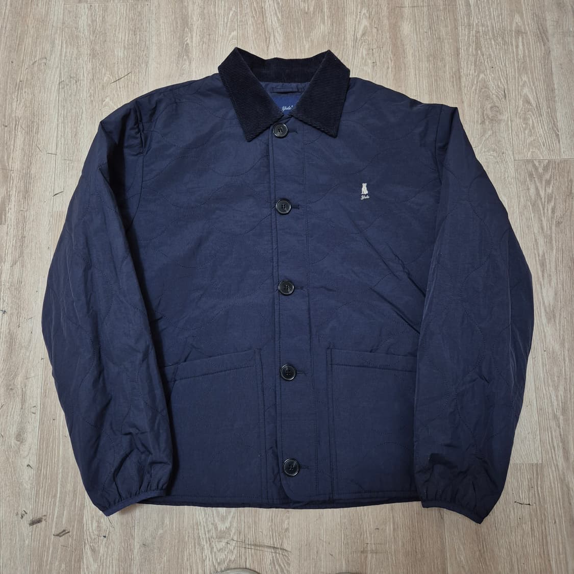 YALE 예일 로고 카라 퀼팅자켓 L(100) 상품이미지1