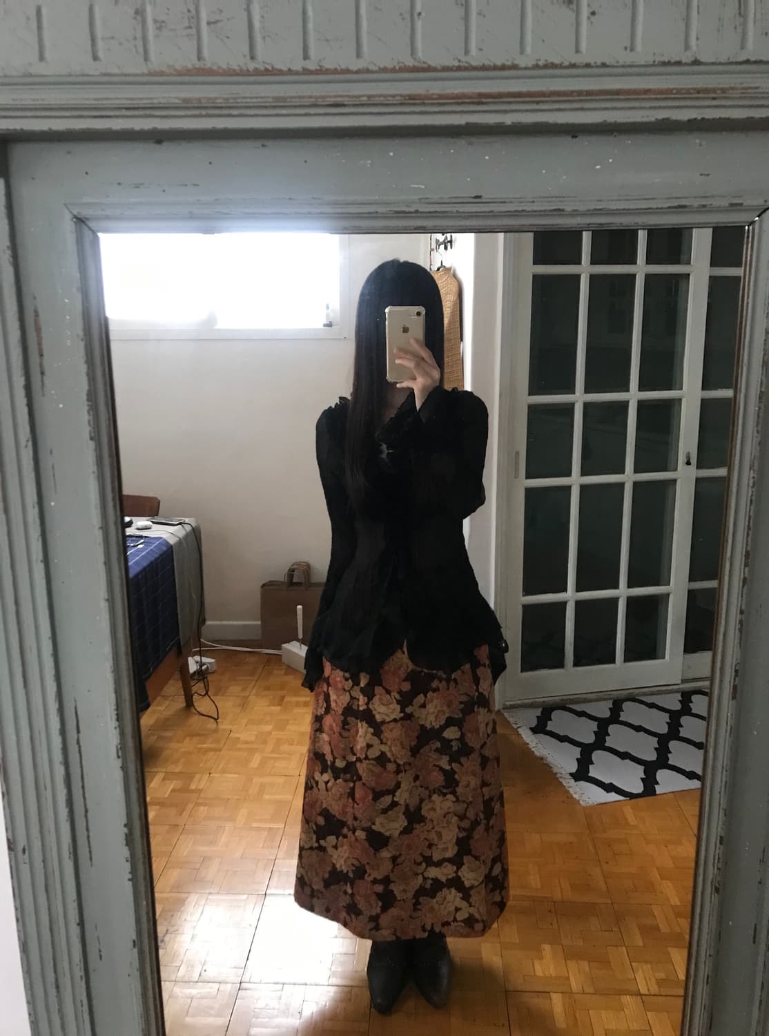 vintage pattern skirt 상품이미지4
