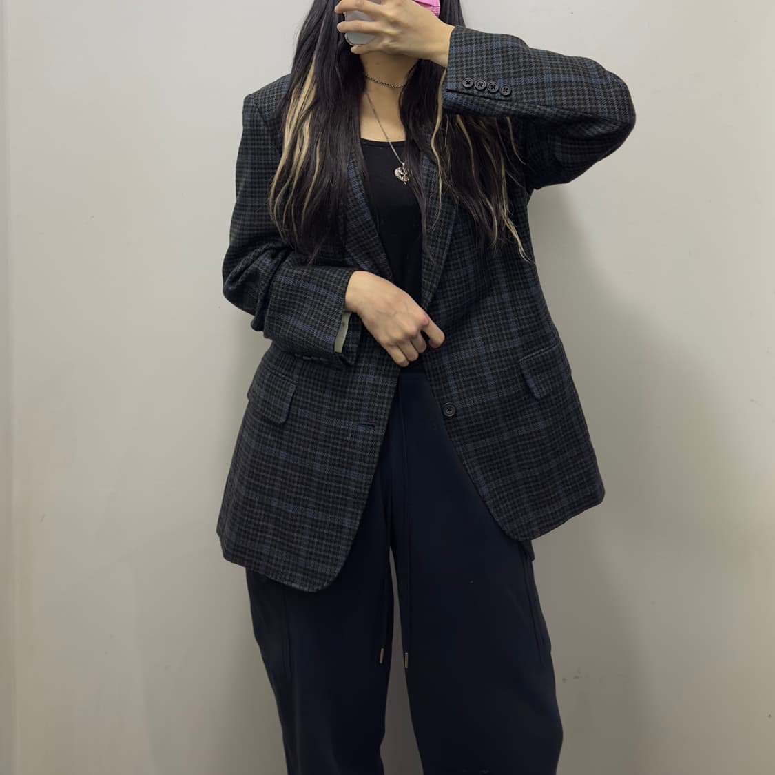 버버리 아카이브 체크블레이져 상품이미지1