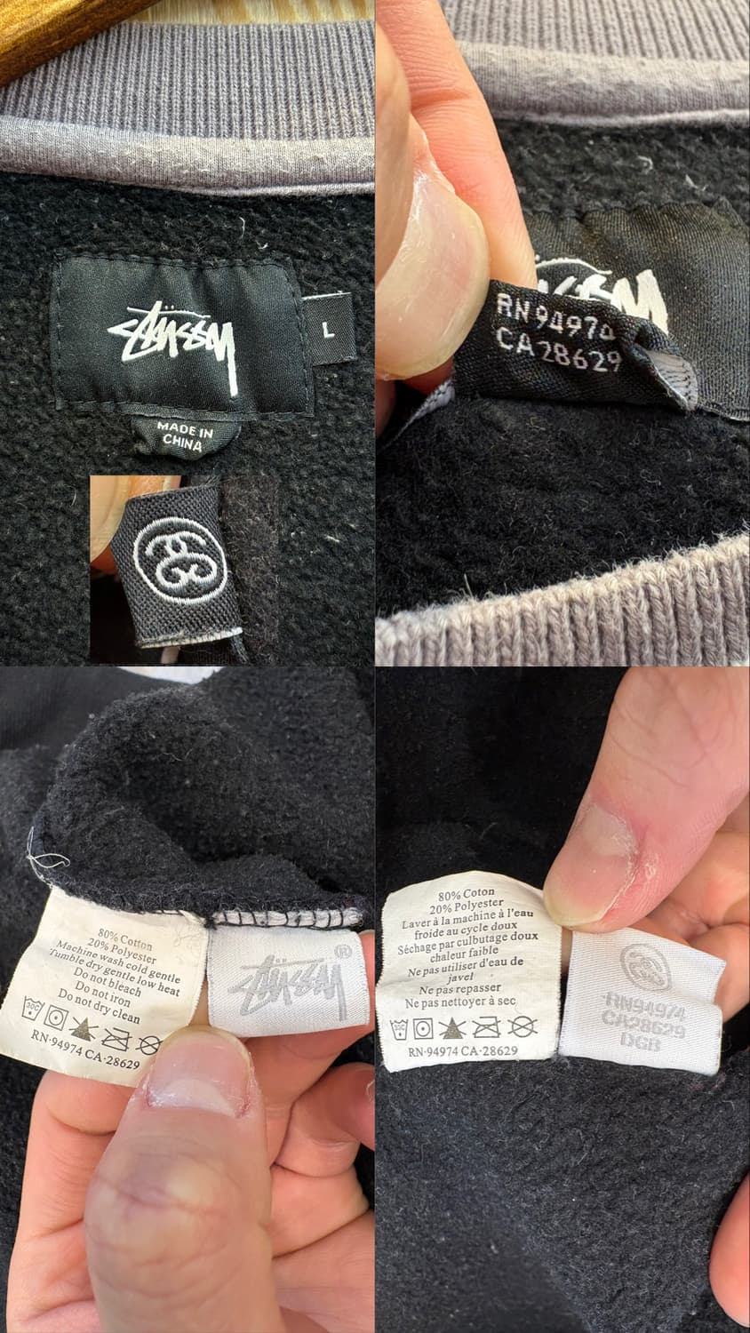 스투시 넥라인 맨투맨 상품이미지10