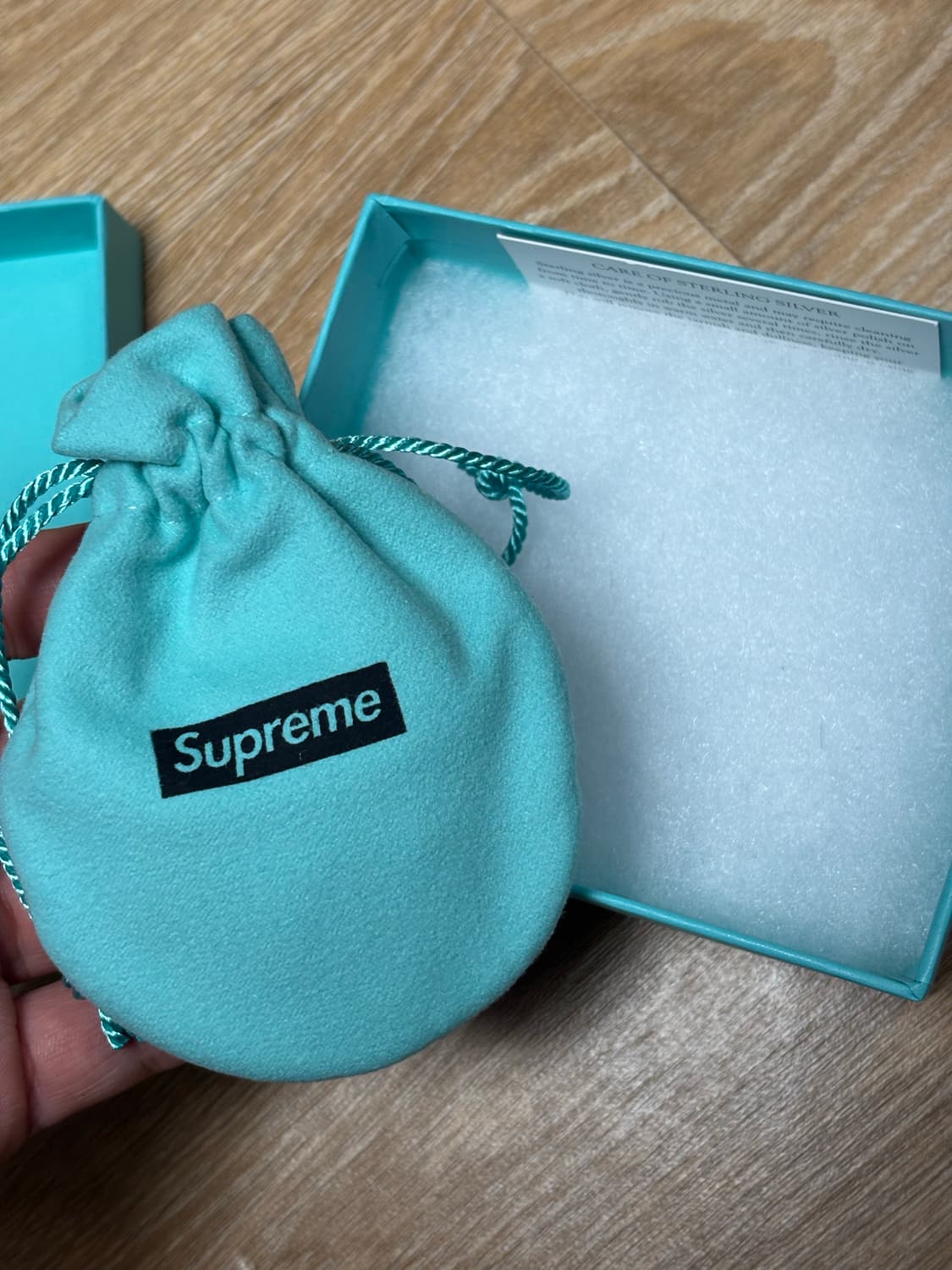 슈프림 x 티파니 키링 실버 오벌 태그 / 슈프림 키링 상품이미지7