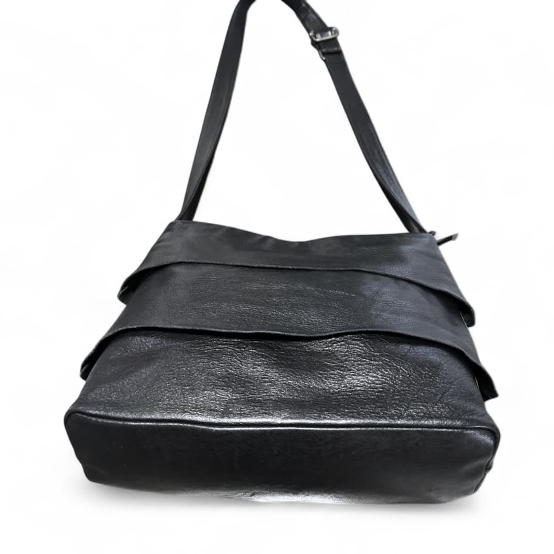 재패니즈 브랜드 니나리치 소가죽 레이어드 숄더백 꼼데나 요지 스타일 상품이미지3