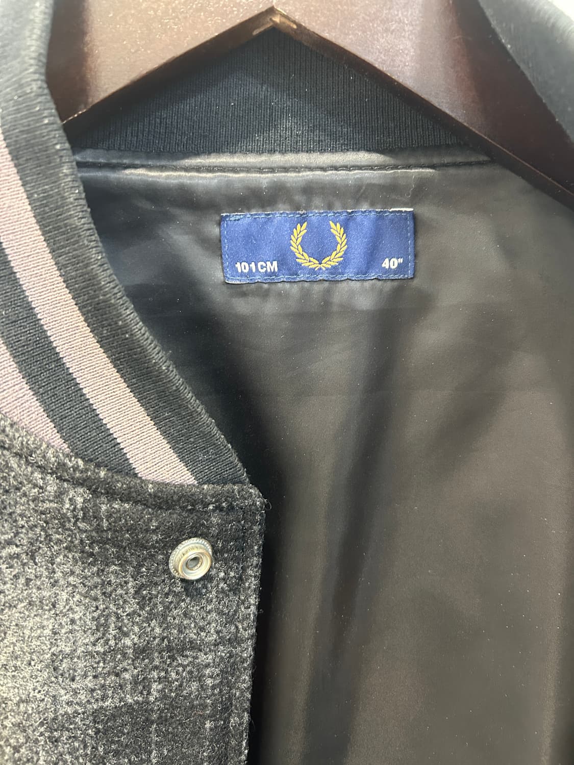 스투시 x 프레드 페리 바시티 자켓 상품이미지4