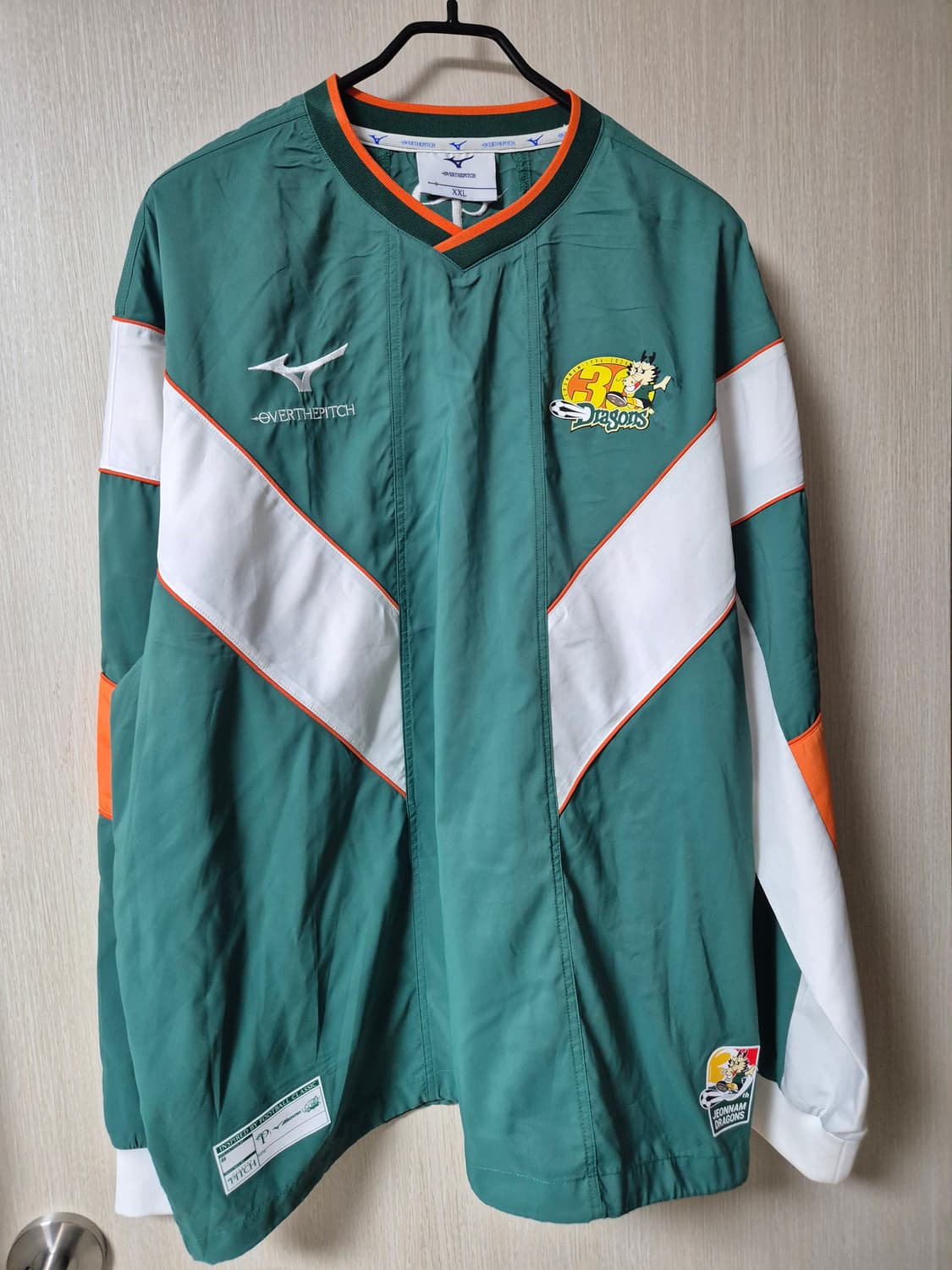 오버더피치 전남드래곤즈 30주년 윔업 윈드브레이커  2XL 유니폼 상품이미지2