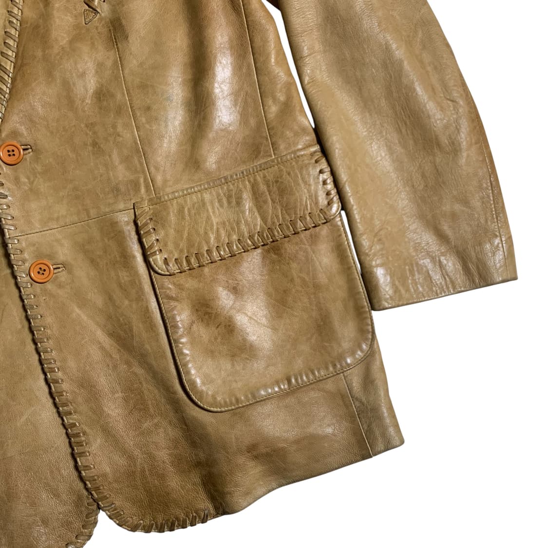 [L~XL] 80s Scully Western Leather blazer 상품이미지3