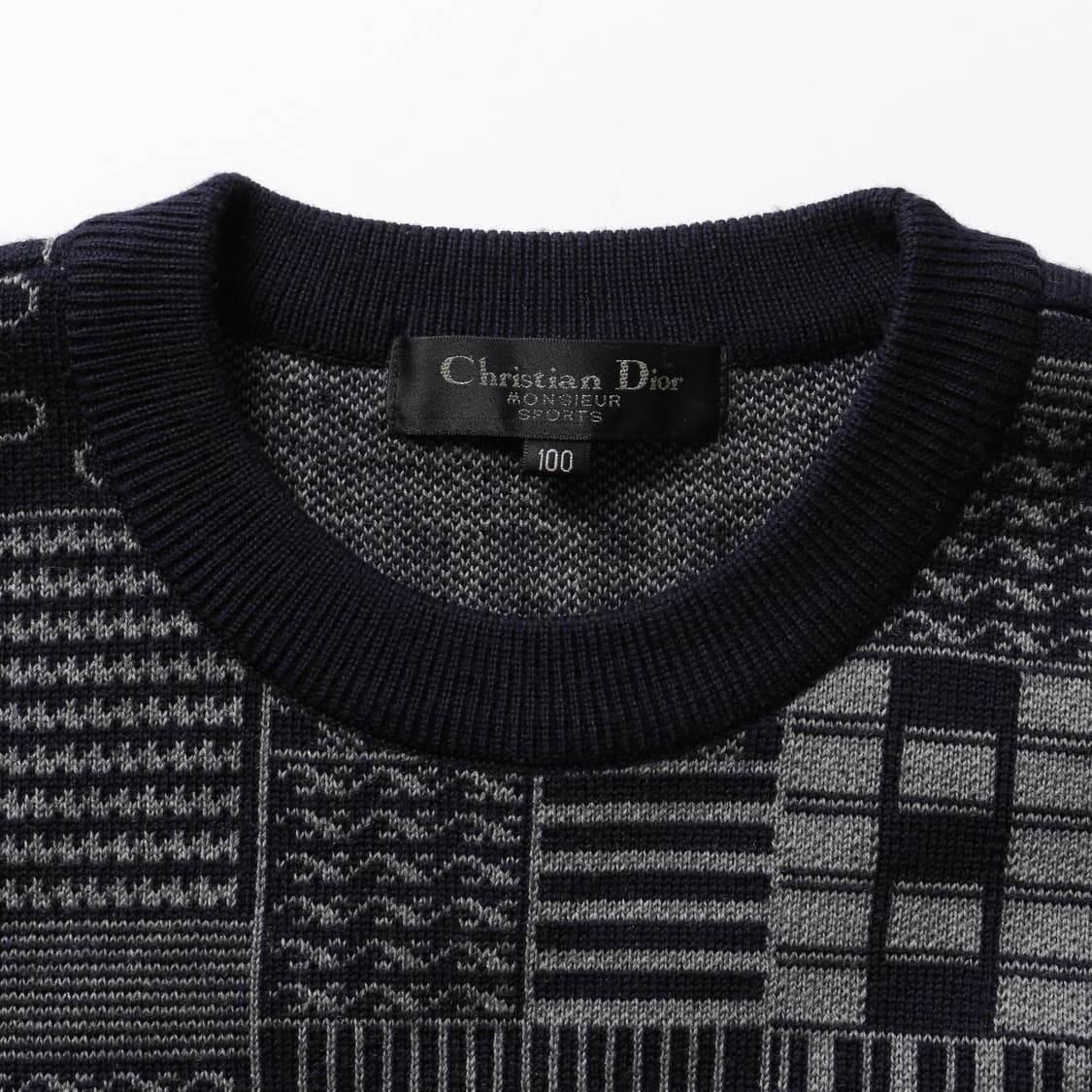 크리스찬 디올 90s 플레이드 니트   상품이미지9