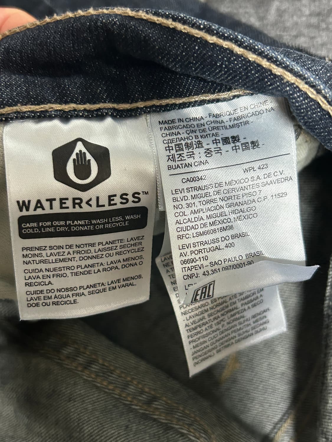 리바이스 511 진청 청바지 30x32 상품이미지5