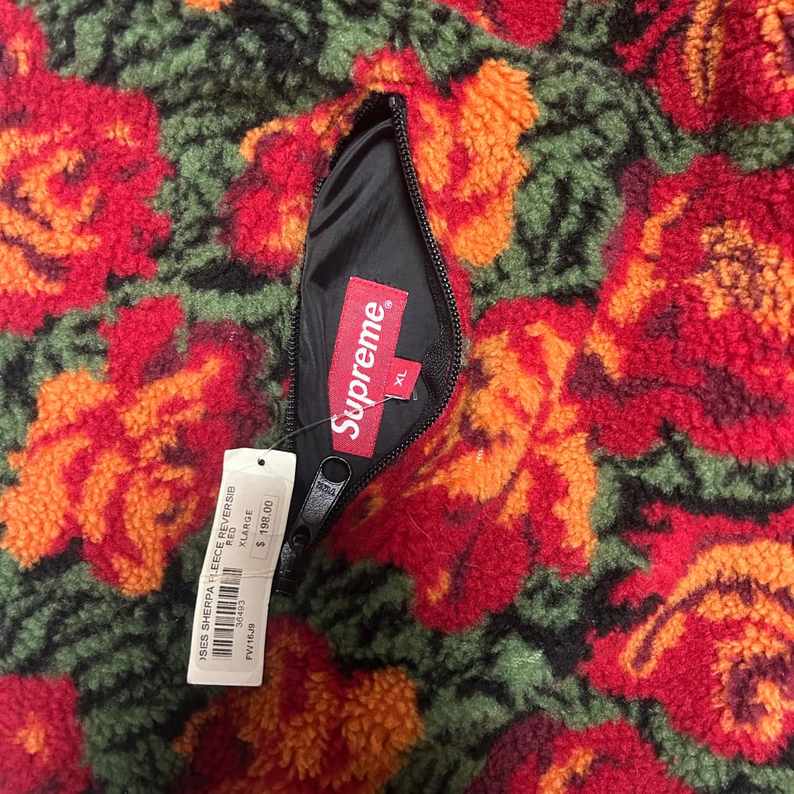 Supreme Rose sherpa Reversible Jacket XL 상품이미지7