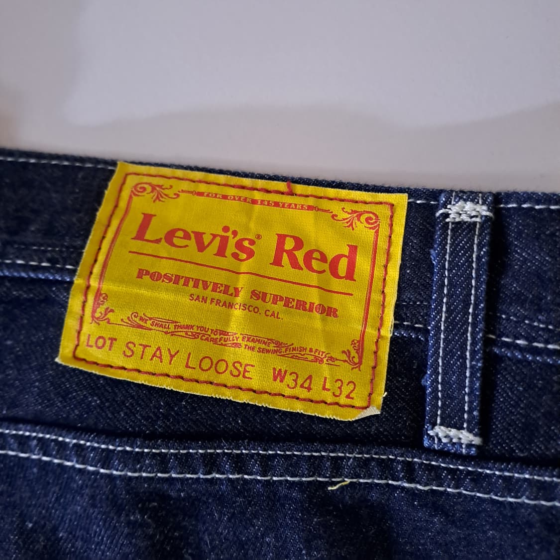 (택포) 리바이스 레드 스티치 사이드포켓 데님팬츠 34 B210 상품이미지5