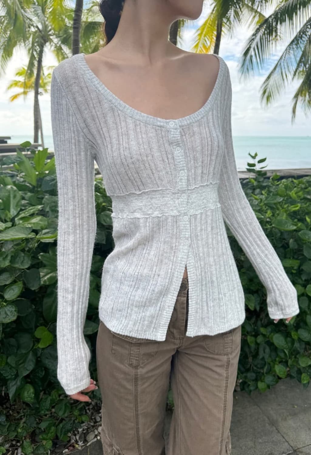 브랜디멜빌 니키 스웨터 차콜 상품이미지4