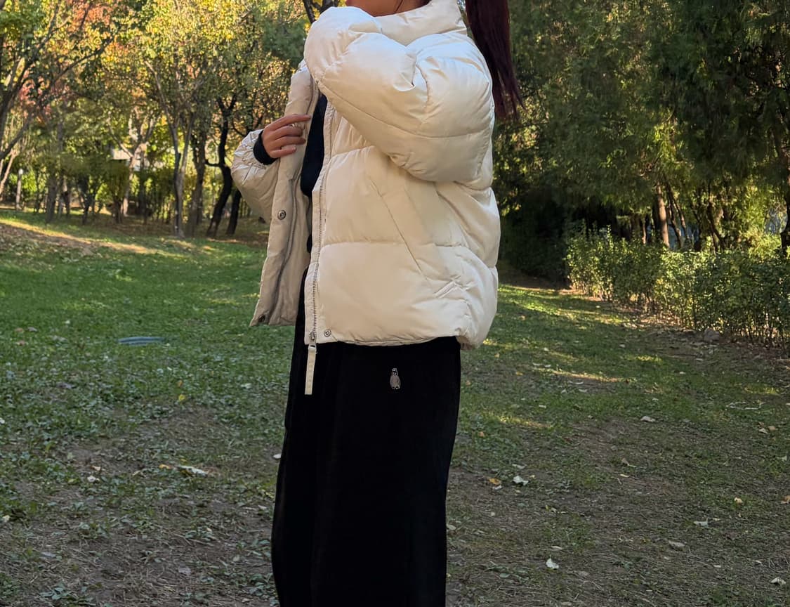 블랙업 아이보리 여성패딩 상품이미지1
