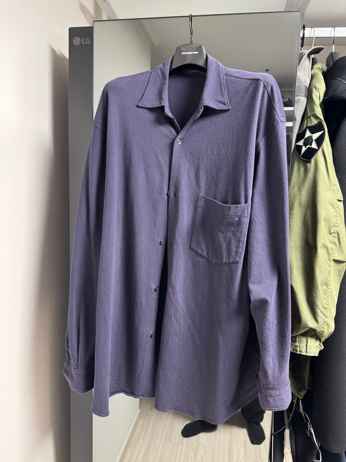 코모리 코튼 저지셔츠 네이비 3 상품이미지8