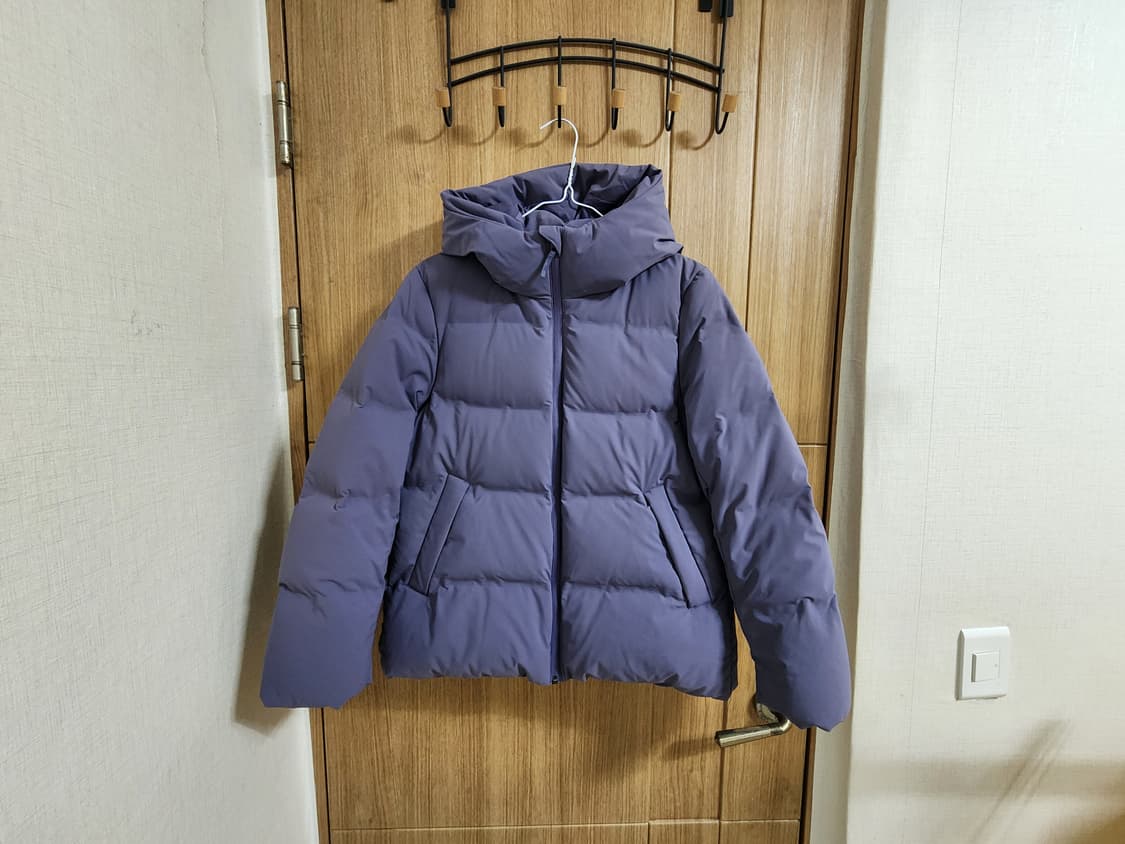 (M)여성 유니클로 심리스 후드 다운 패딩 상품이미지1