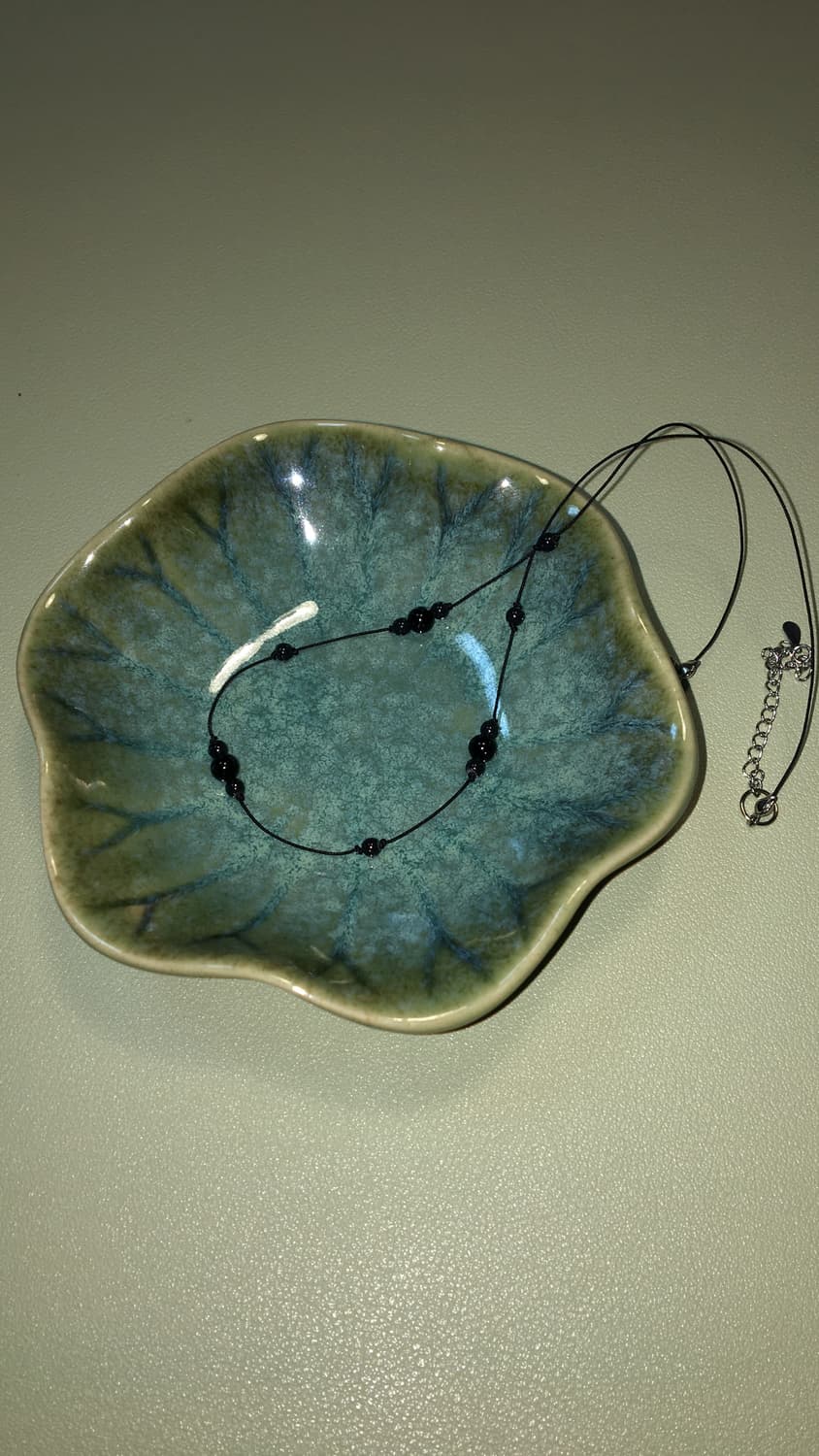 원석 비즈 끈목걸이 상품이미지2