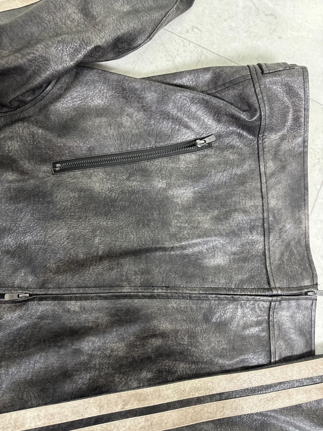 NANS 레더 자켓 M 상품이미지4