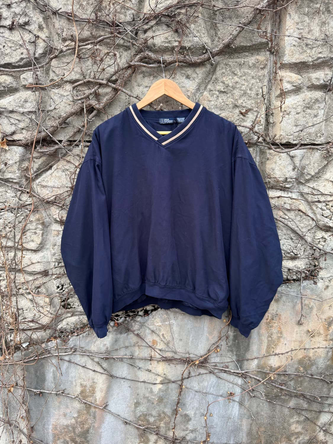 Pga tour 빈티지 스포츠 골프 웜업 져지 바람막이 네이비 상품이미지1