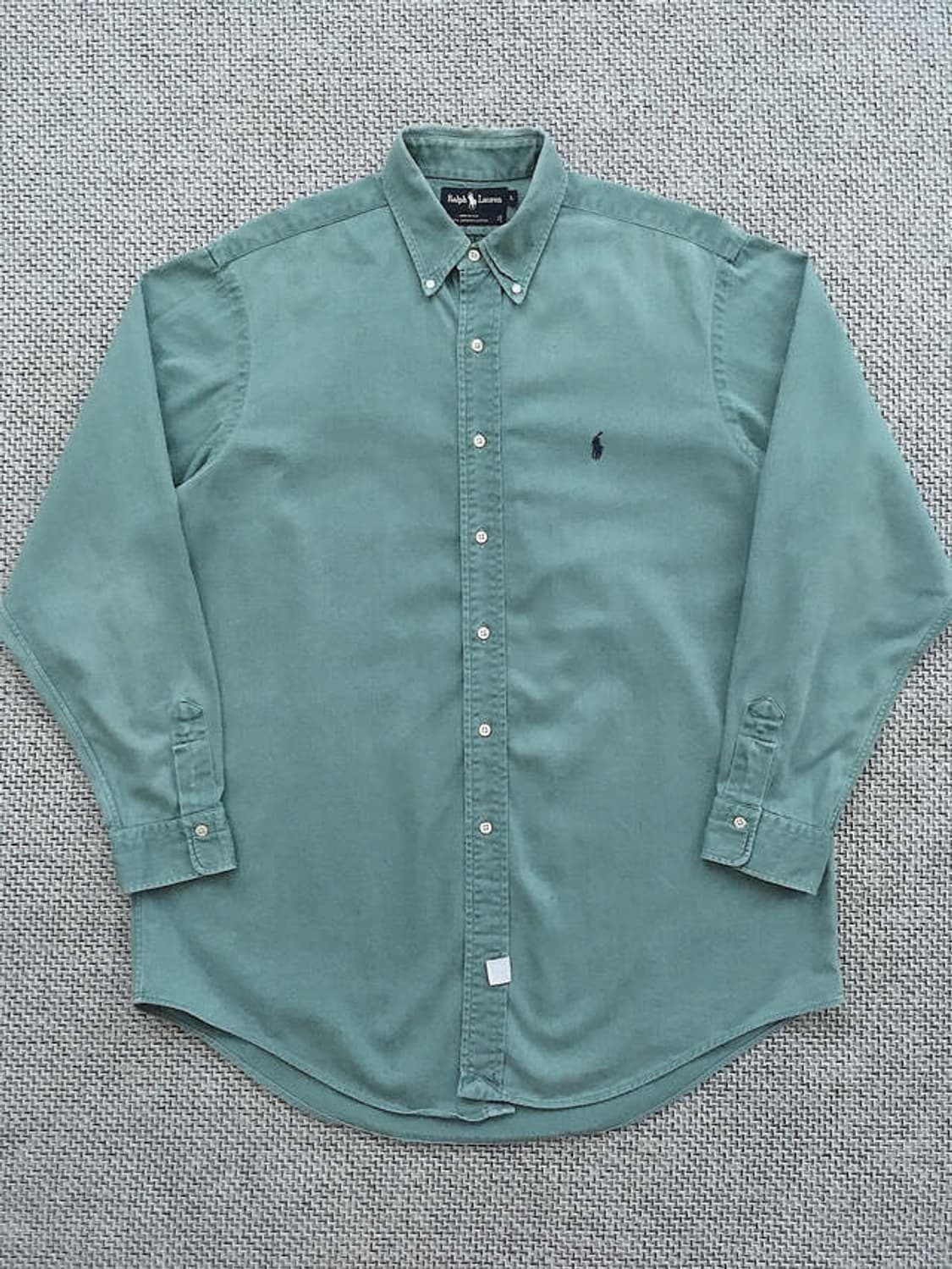 USA made faded emerald cotton b.d shirts 상품이미지6