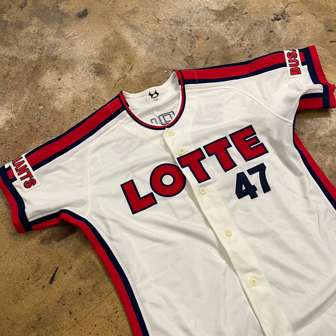 [정품/110] 롯데자이언츠 올드 유니폼 47 강민호 마킹 b16 상품이미지1