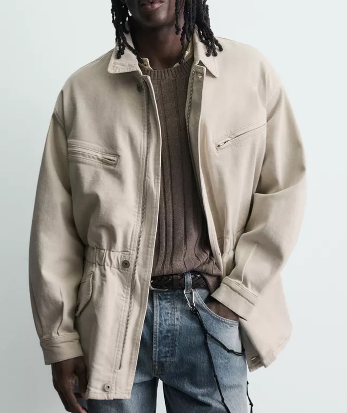 자라 벨트 자켓 상품이미지3