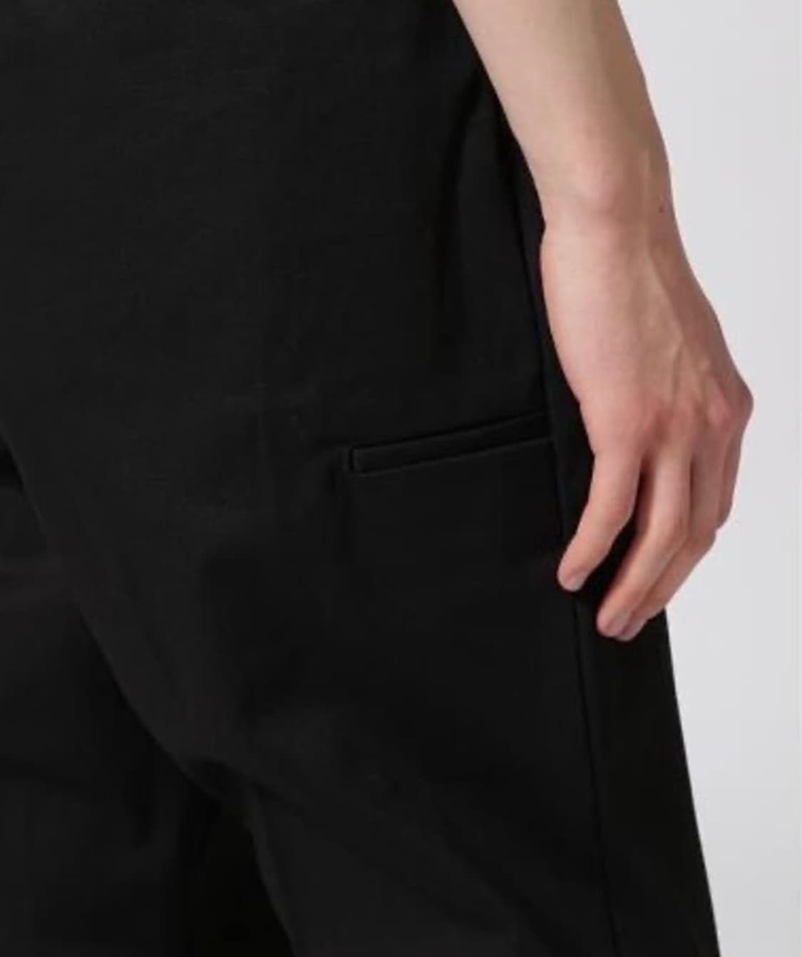 세인트미카엘 와이드 워크팬츠 블랙 상품이미지5