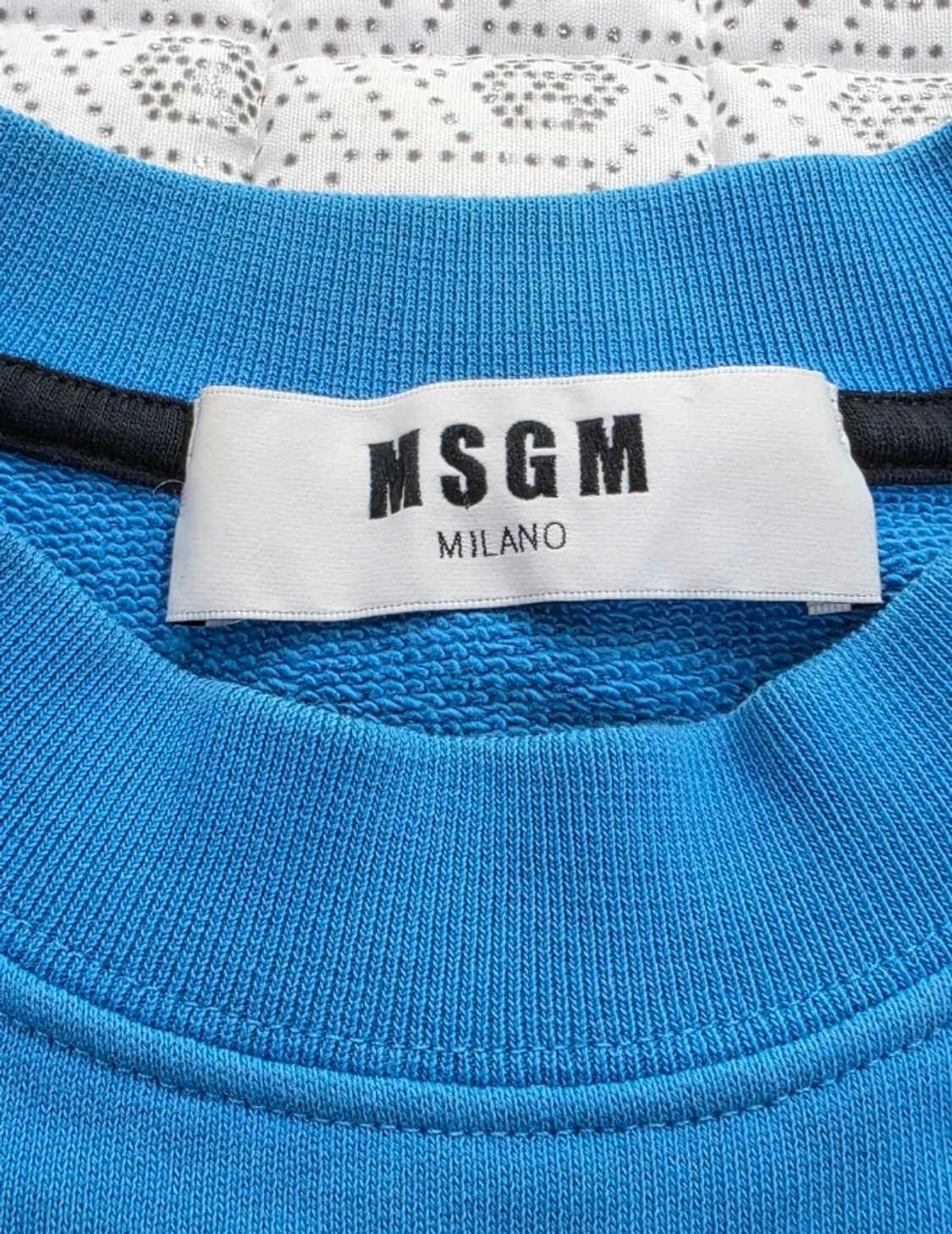 MSGM 여성 크롭 맨투맨 블루 ~55 상품이미지5