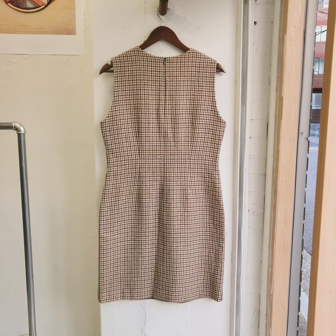 Hacy club 하운드투스체크 모직 원피스 상품이미지5