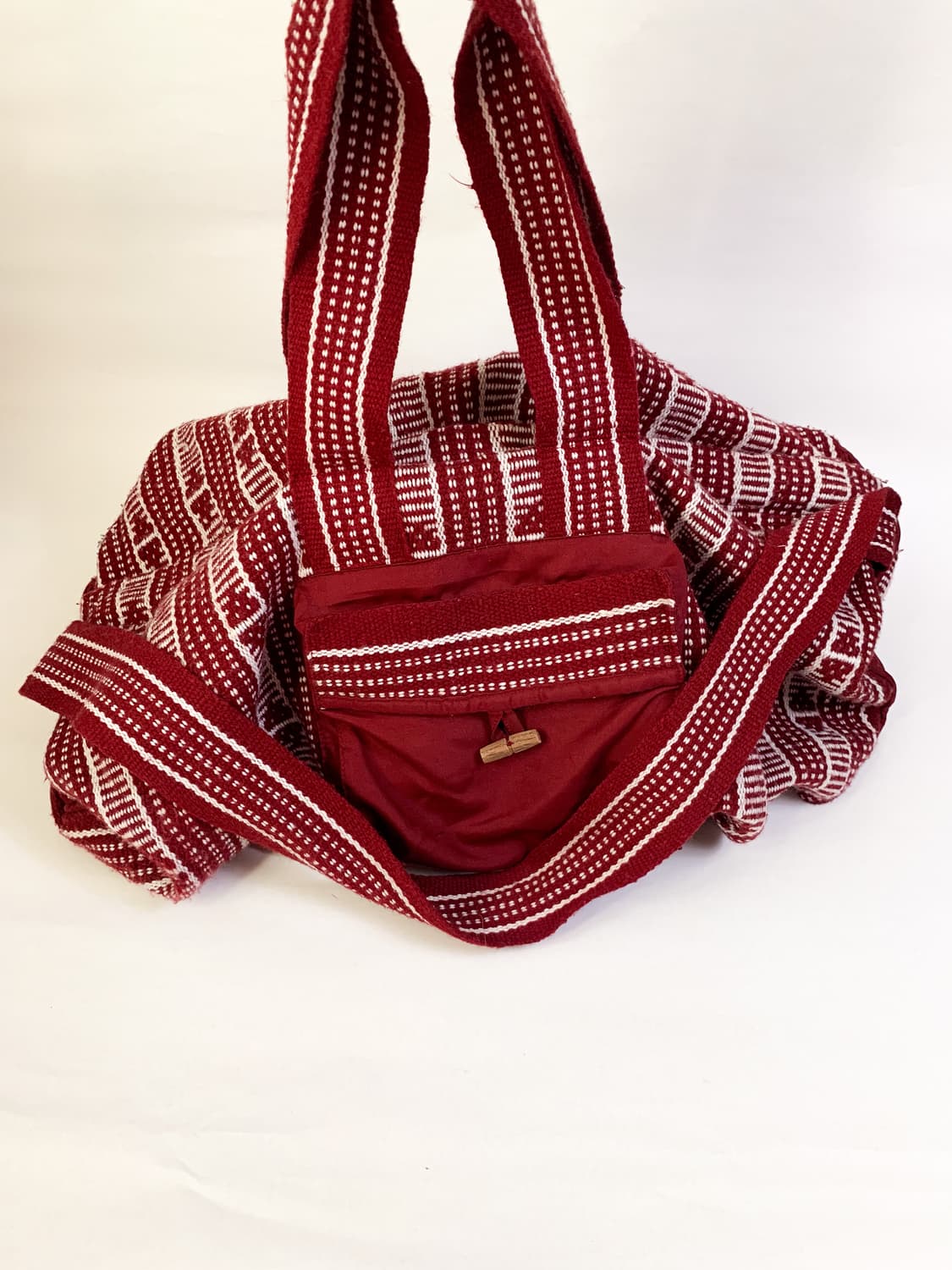 100% 양모 핸드메이드 뜨게 가방 크로스백 남녀공용 상품이미지1