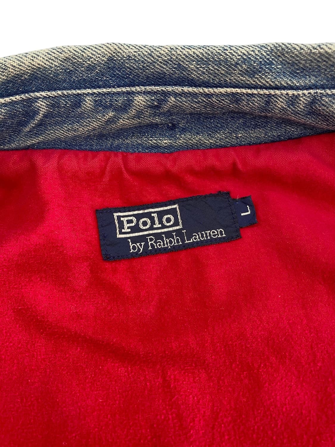 8-90's 폴로 데님 스윙탑 자켓 상품이미지9