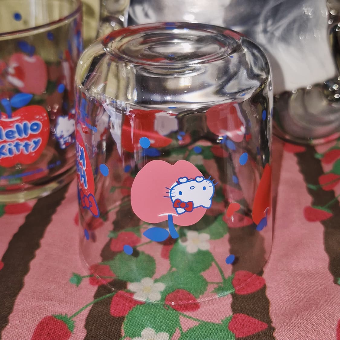 15s 레어 사과 키티 온더락 글라스 1p 상품이미지8