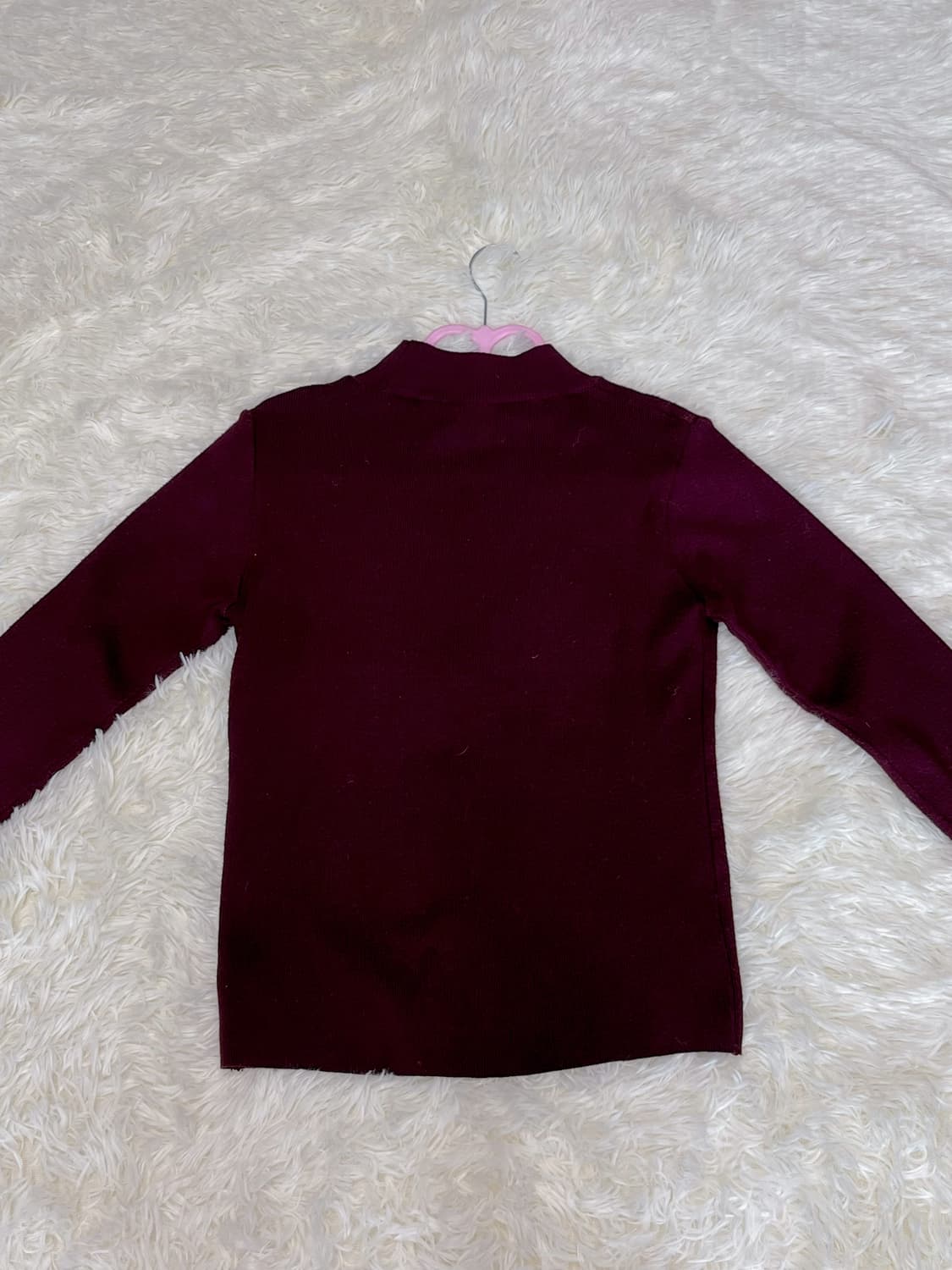 갸루템) 버건디 금장 니트 상품이미지2