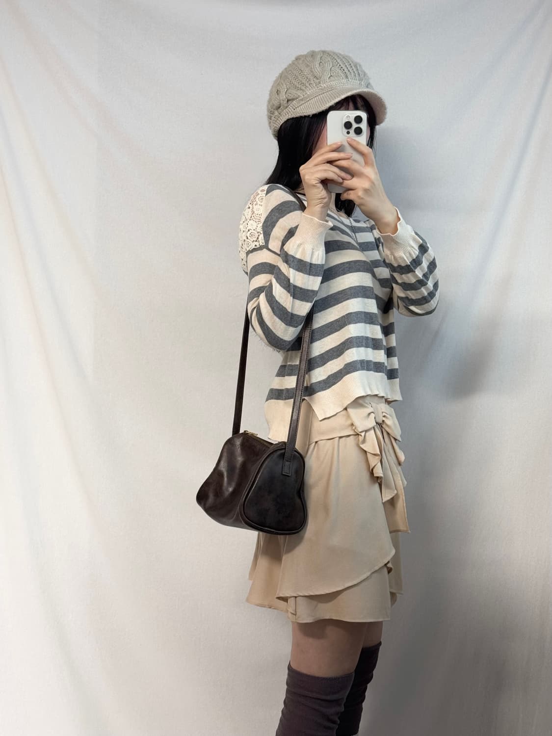 레스트로즈 리본 모티브 스커트 상품이미지8