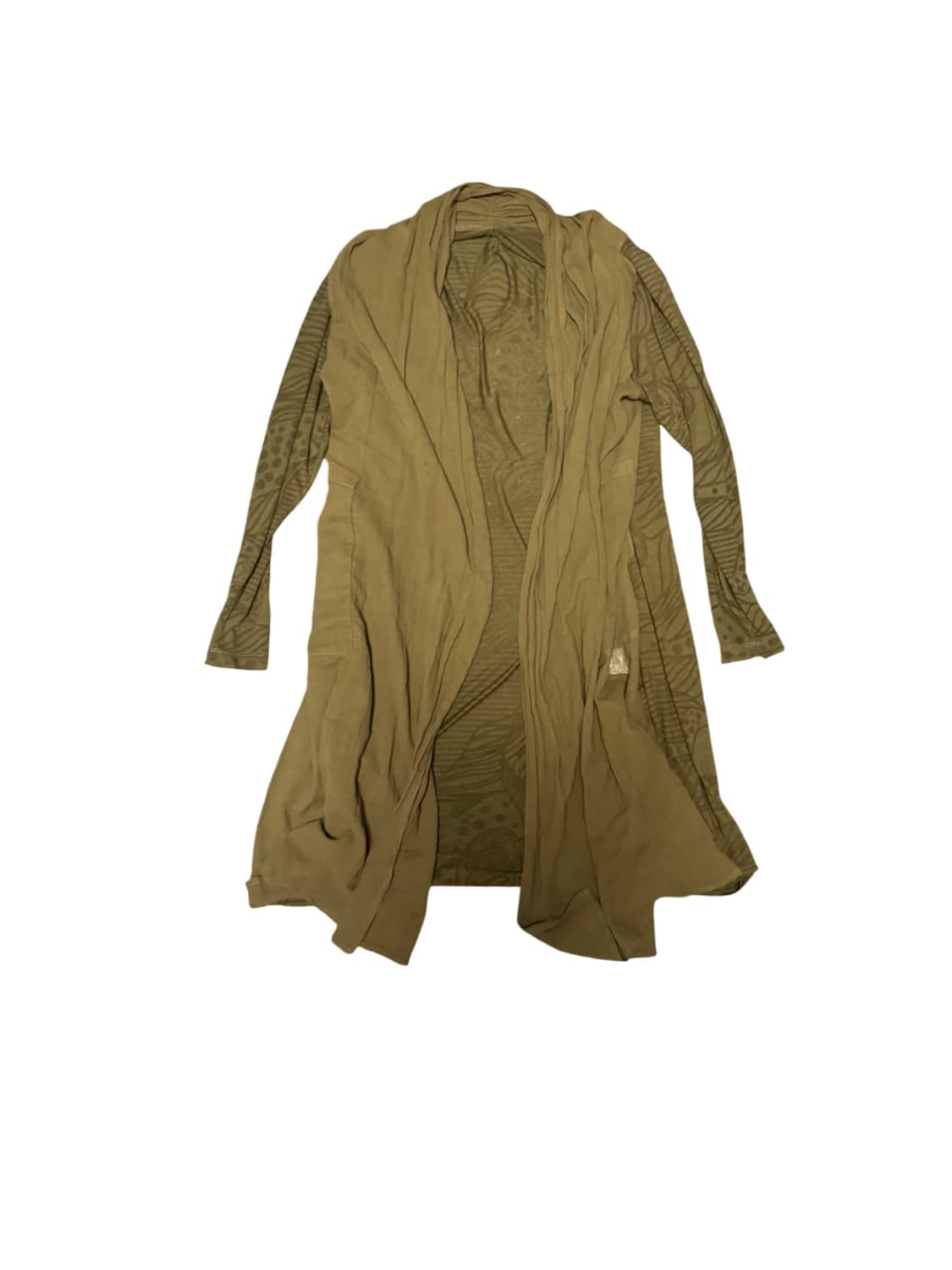 Vintage khaki long cardigan 상품이미지1