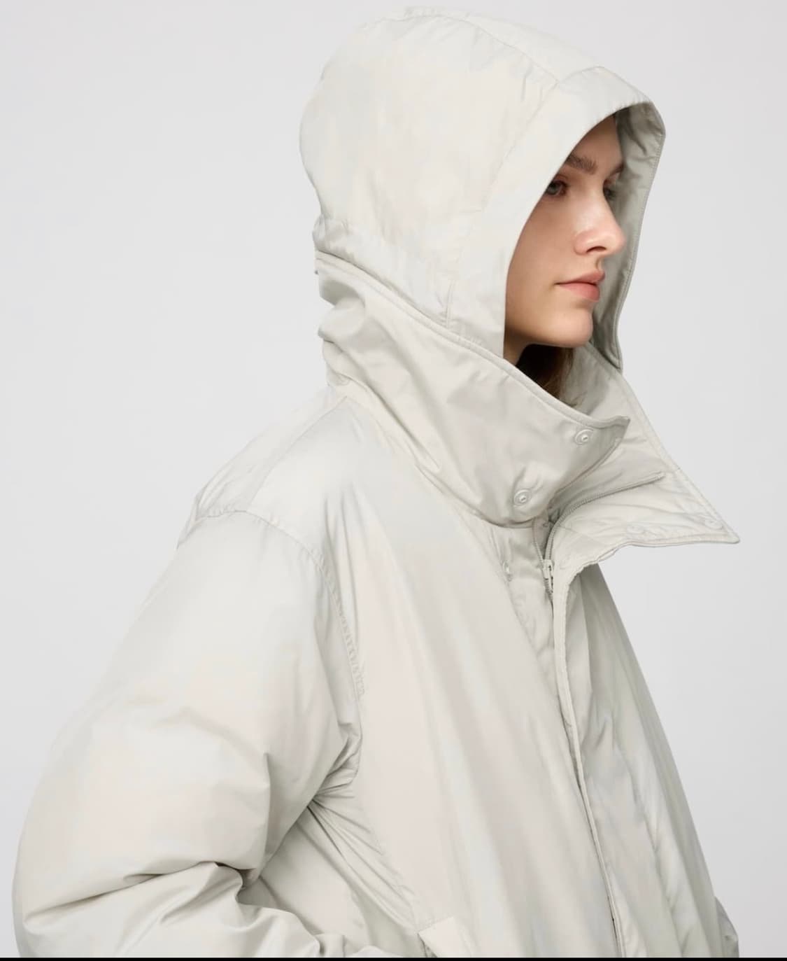 유니클로 퍼프테크 파카 라이트그레이 XXL 상품이미지2