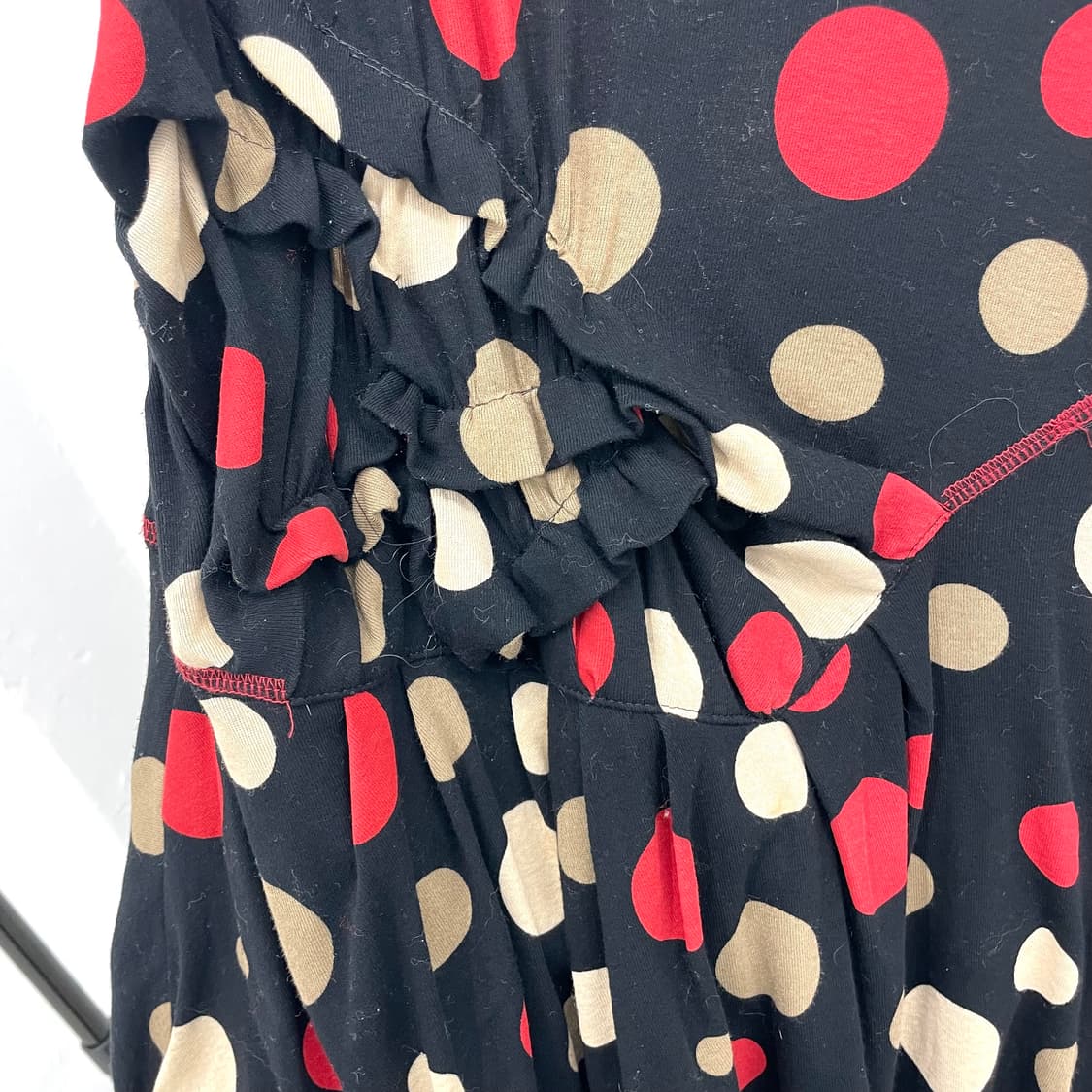 Retro polka dot sleeveless dress 상품이미지4
