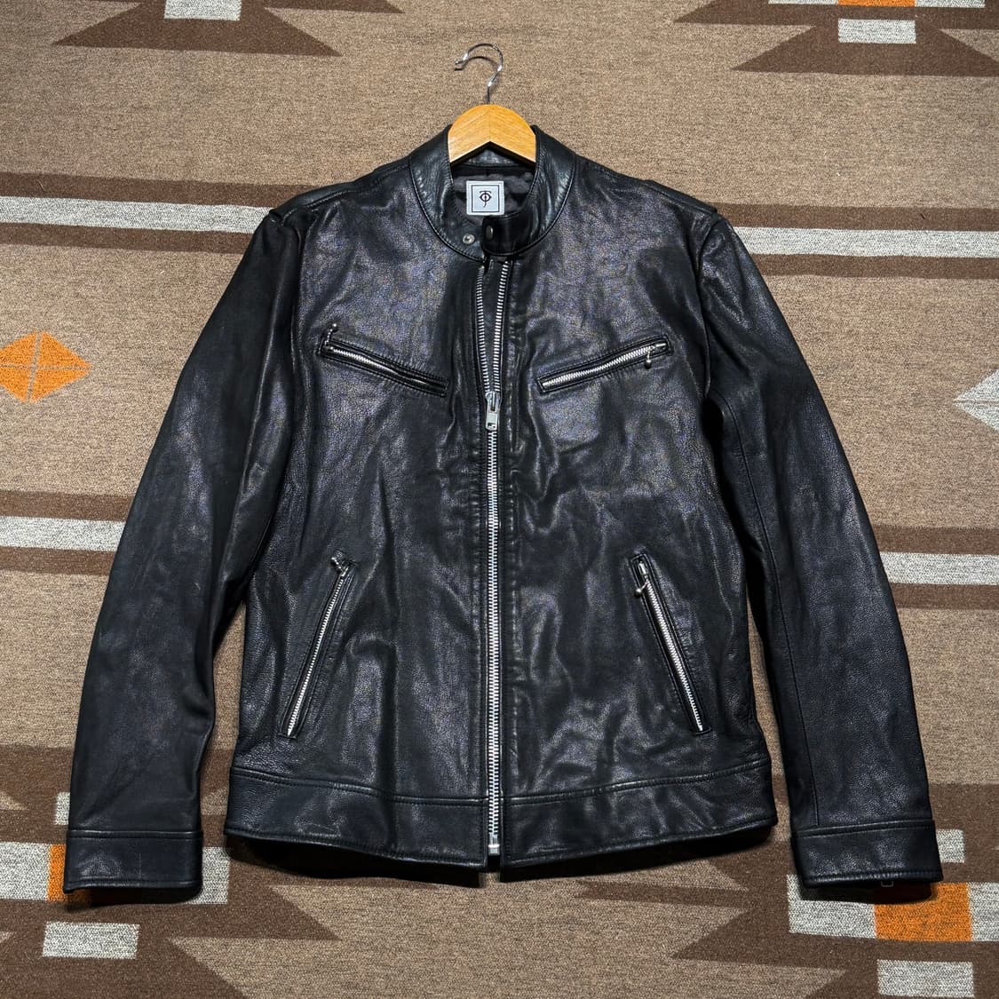 사우론 헤비 카우레더 싱글라이더 자켓 100 소가죽 상품이미지1