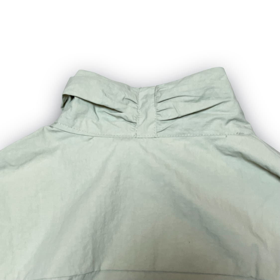 Nylon Cropped Shirring Track Jacket_Mint 상품이미지8