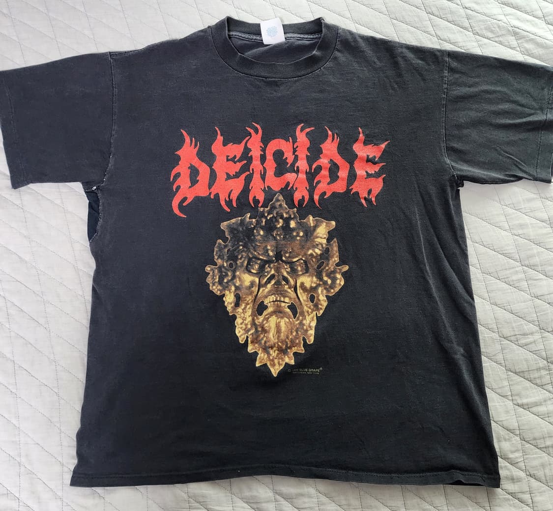 [L] 90s Deicide 디어사이드 빈티지 밴드티 상품이미지1
