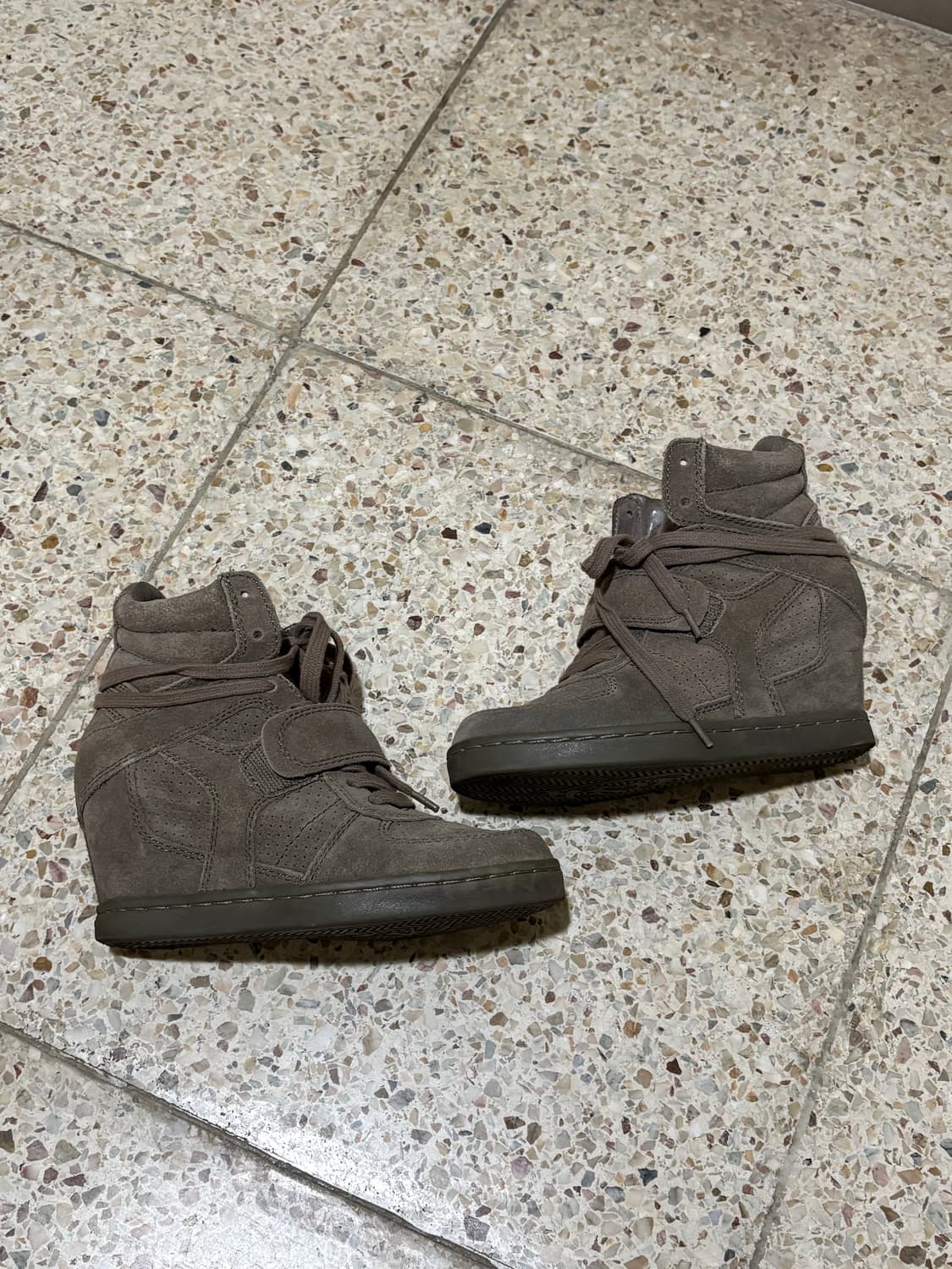 [36] Ash 보위 애쉬그레이 웨지힐 스니커즈 상품이미지6