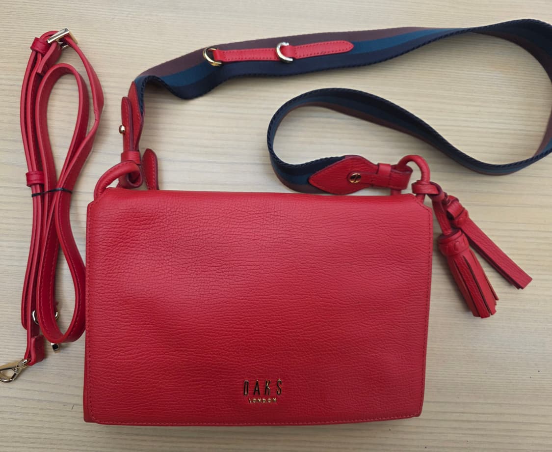 닥스 DAKS 런던 테슬 크로스백 레드 상품이미지2